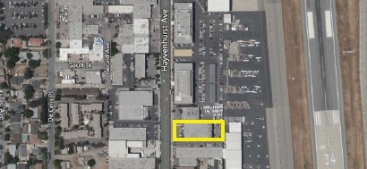 7030 Hayvenhurst Ave, Van Nuys, CA - aerial  map view