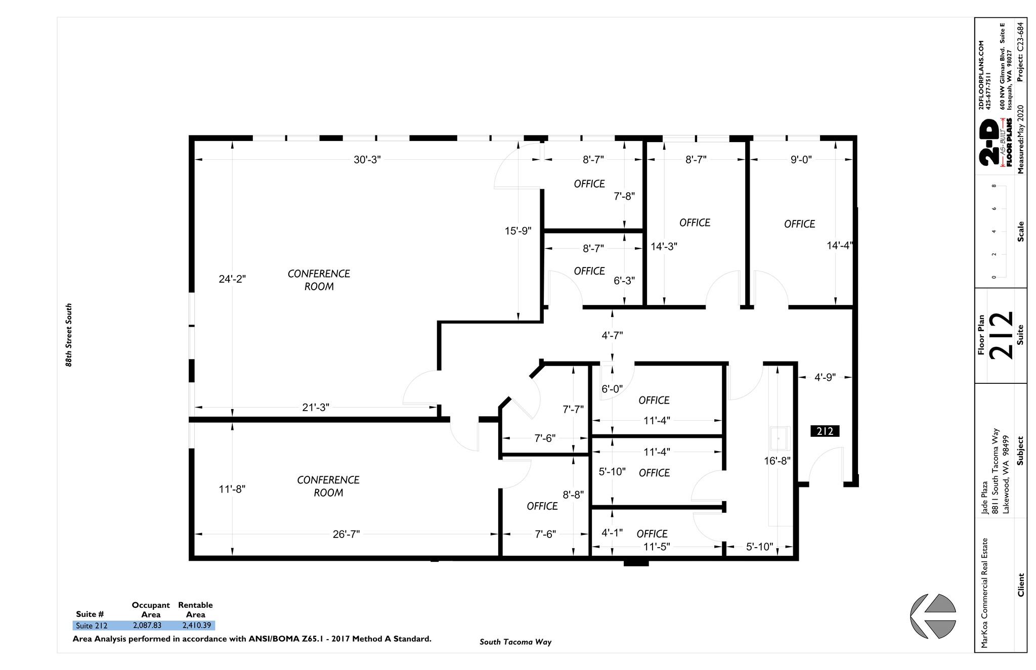 8811 S Tacoma Way, Tacoma, WA for lease Site Plan- Image 1 of 1