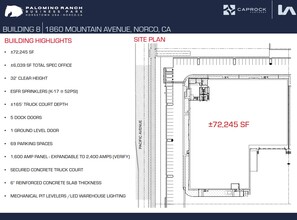 Palomino Ranch, Norco, CA for lease Site Plan- Image 1 of 2