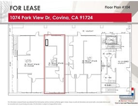 1074 Park View Dr, Covina, CA for lease Floor Plan- Image 1 of 5