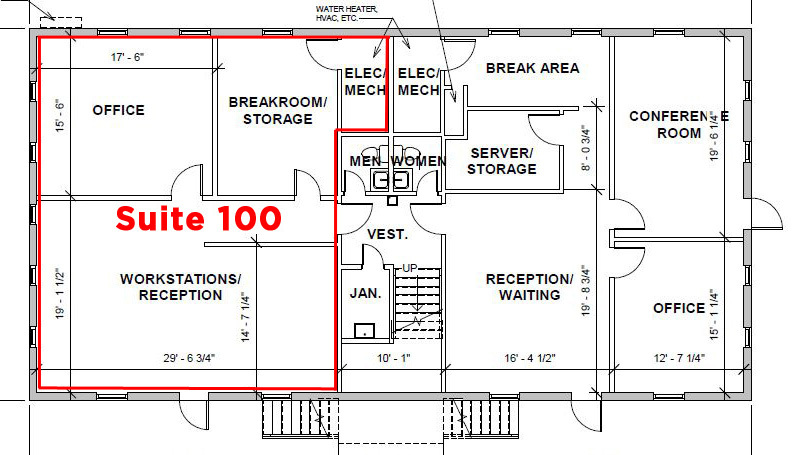 1405 Thompson Cir, Gardendale, AL for lease - Floor Plan - Image 3 of 4