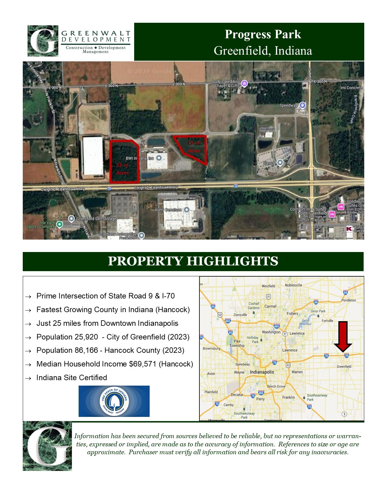 300 N East St, Greenfield, IN for sale Site Plan- Image 1 of 2