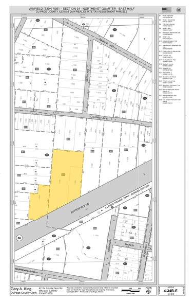 29W110-29W140 Butterfield Rd, Warrenville, IL for lease - Plat Map - Image 2 of 6