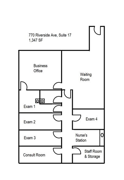 770 Riverside Ave, Adrian, MI for lease - Floor Plan - Image 2 of 10