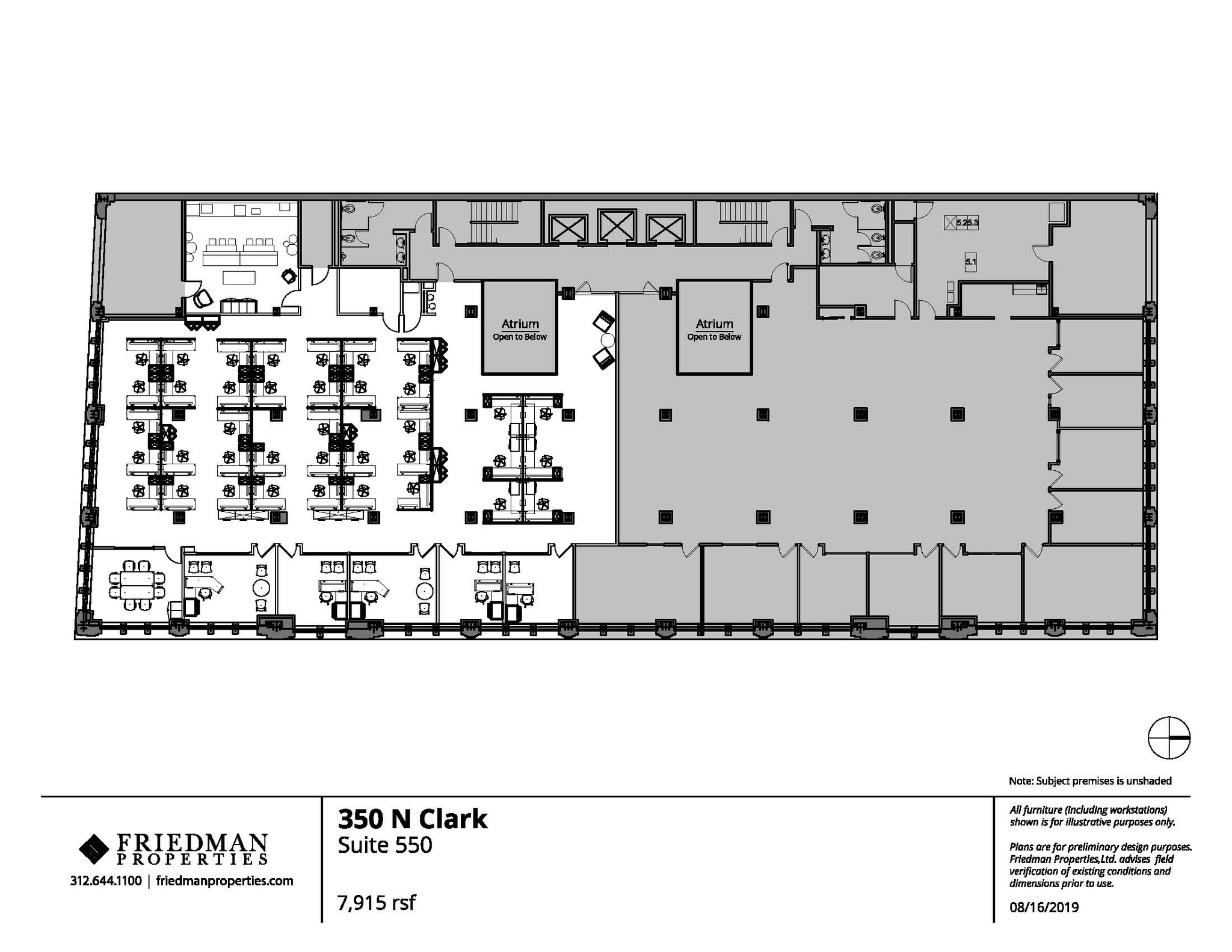 350 N Clark St, Chicago, IL for lease Floor Plan- Image 1 of 5