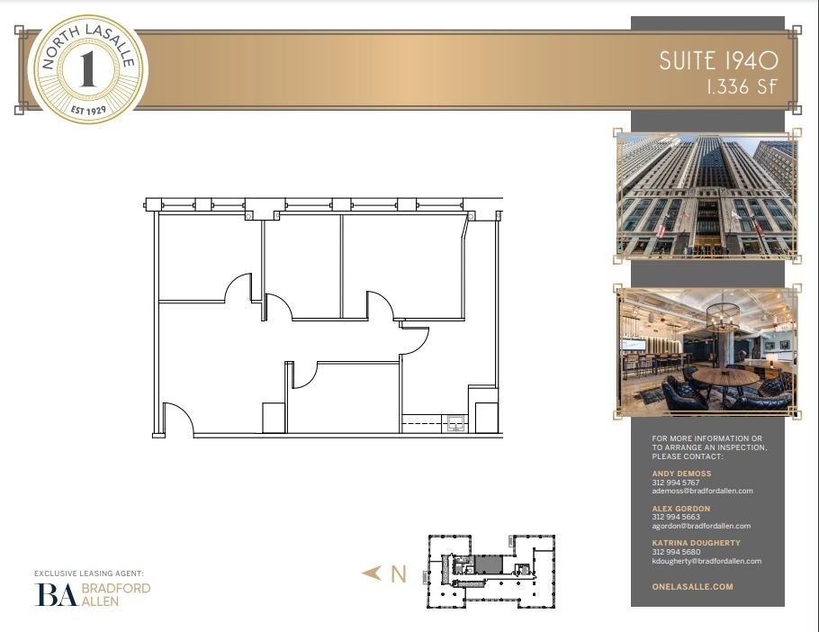 1 N La Salle St, Chicago, IL for lease Floor Plan- Image 1 of 3