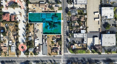 2130-2136 Cucamonga Ave, Ontario, CA - AERIAL map view