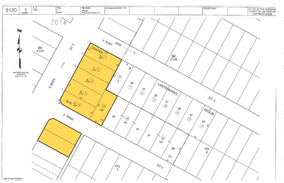 3100-3122 S Main St, Los Angeles, CA for sale - Plat Map - Image 2 of 2