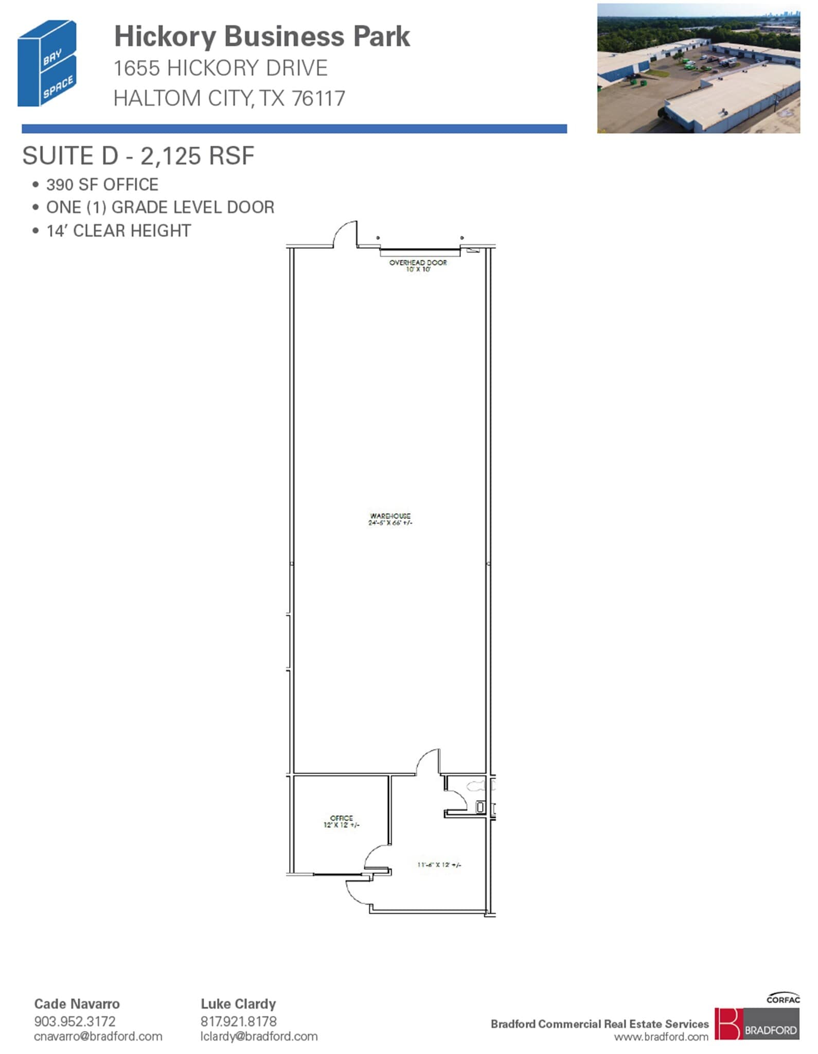1663 Hickory Dr, Haltom City, TX for lease Floor Plan- Image 1 of 1