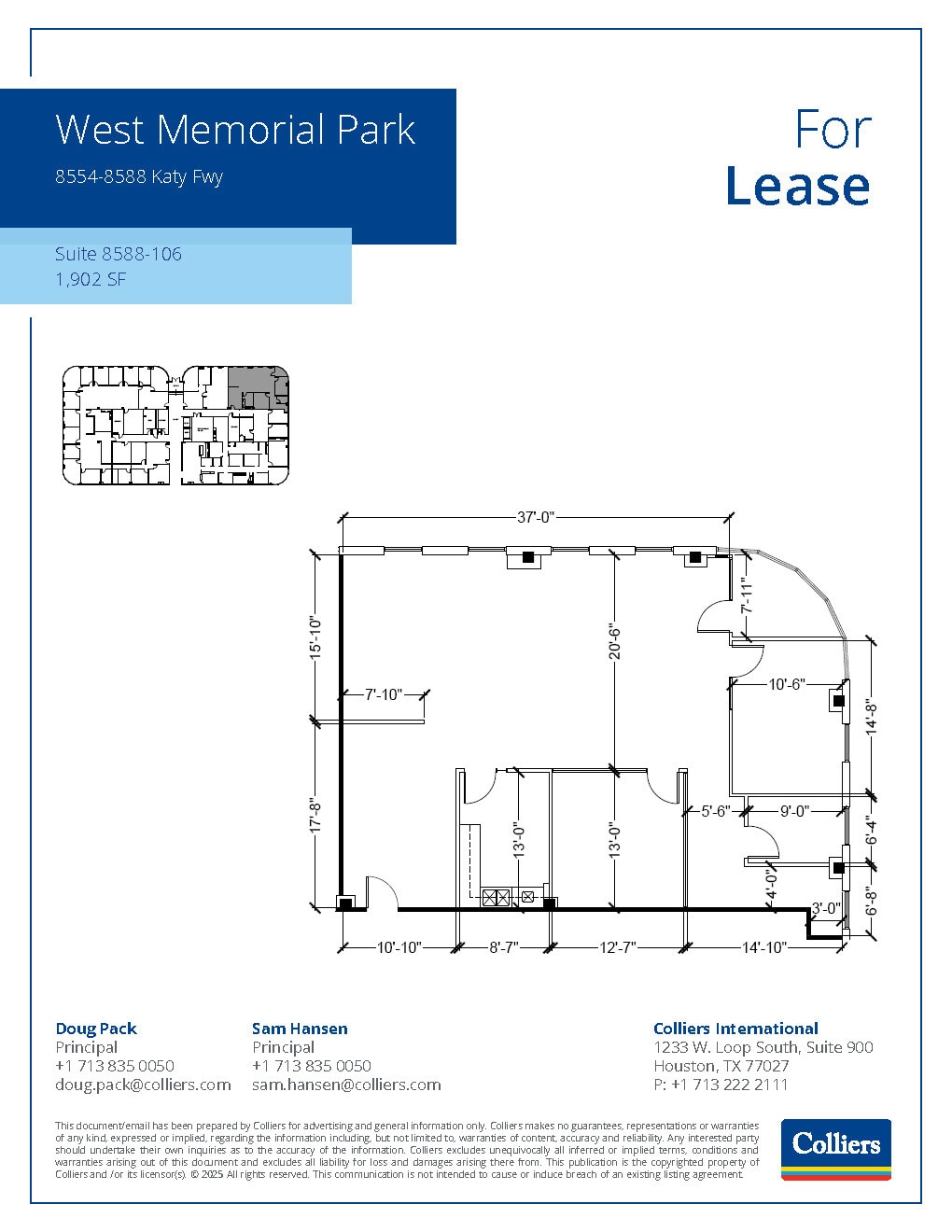 8554 Katy Fwy, Houston, TX for lease Floor Plan- Image 1 of 1