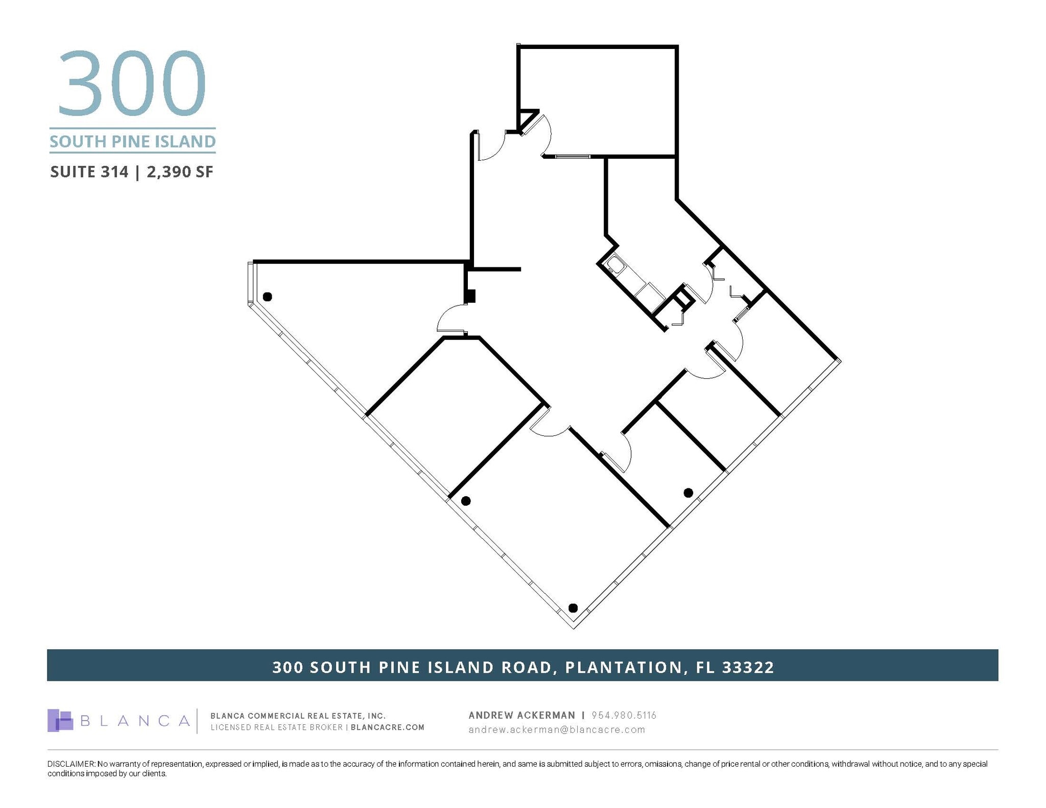 300 S Pine Island Rd, Plantation, FL for lease Floor Plan- Image 1 of 2