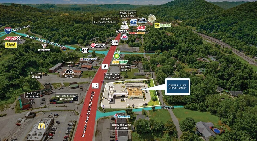 604 Main st, Rocky Top, TN 37769 Sonic Rocky Top, TN