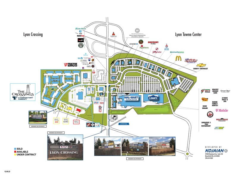 Grand River Ave, New Hudson, MI for sale - Site Plan - Image 2 of 2