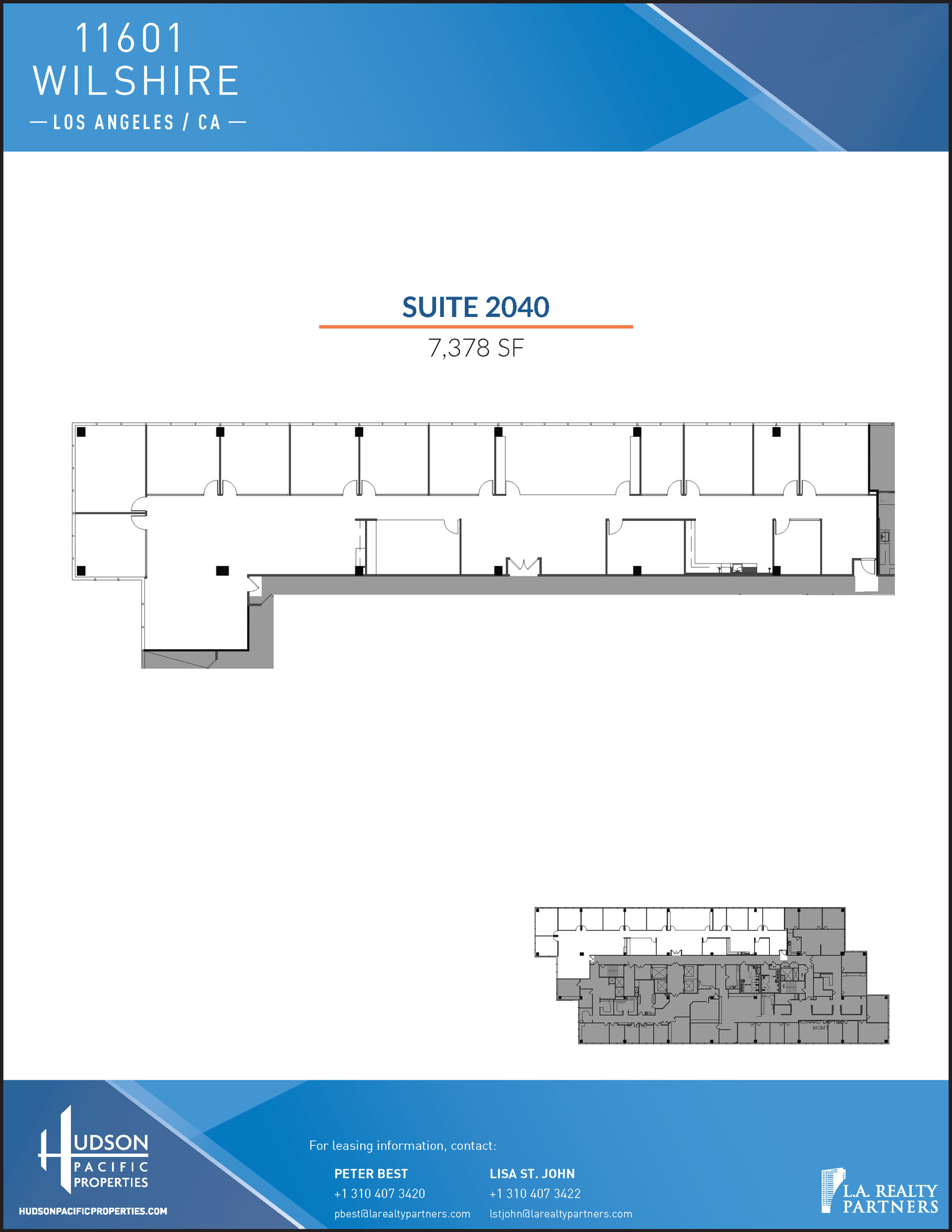 11601 Wilshire Blvd, Los Angeles, CA for lease Floor Plan- Image 1 of 1