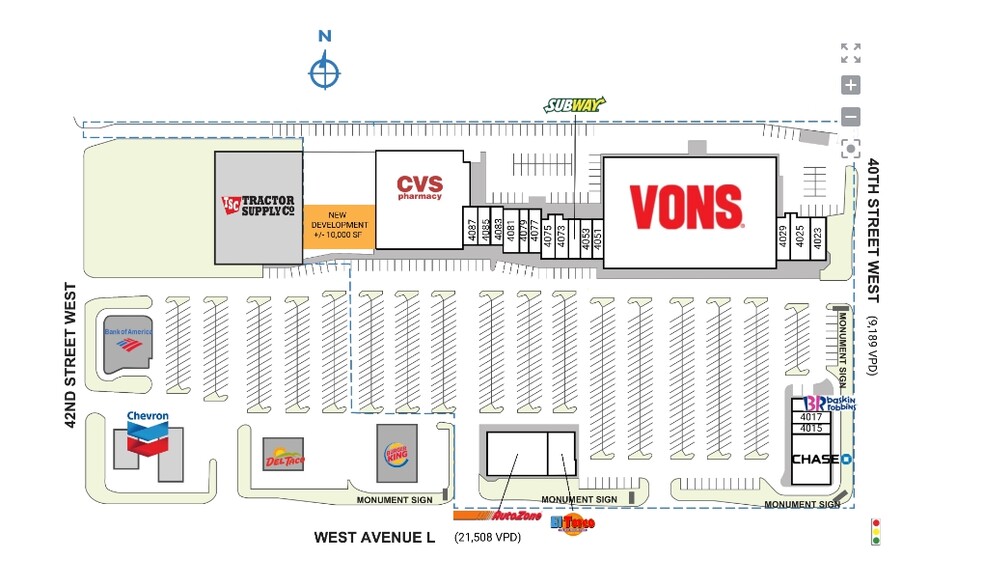 4105 W Avenue L, Lancaster, CA for lease - Site Plan - Image 1 of 1