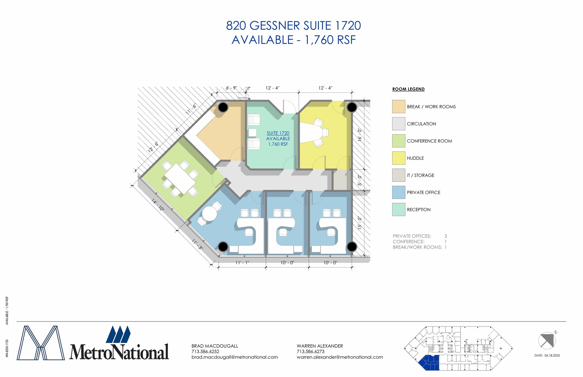 820 Gessner Rd, Houston, TX for lease Site Plan- Image 1 of 1