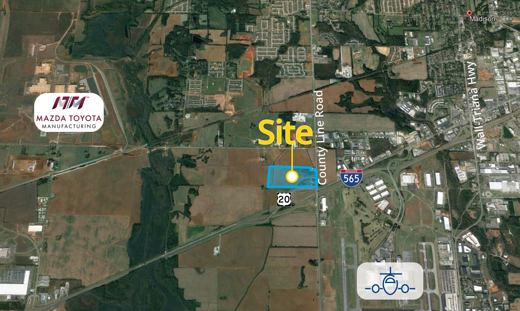 10040 County Line Rd, Madison, AL for sale Aerial- Image 1 of 1