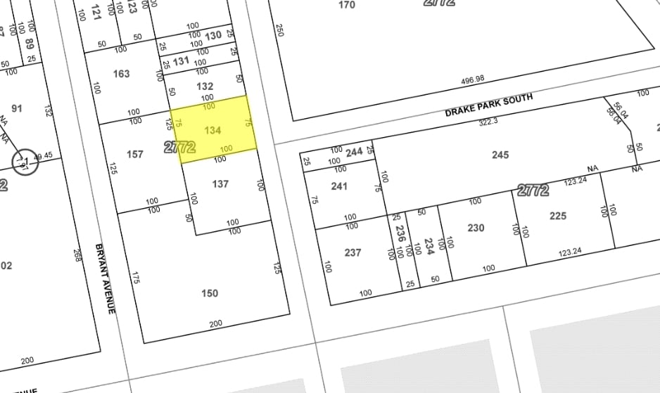 421 Longfellow Ave, Bronx, NY for sale - Plat Map - Image 2 of 2