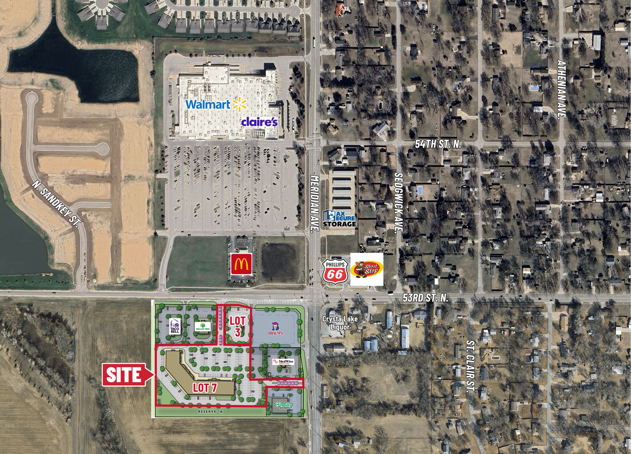 SW/C Meridian & 53rd St North, Wichita, KS for sale Building Photo- Image 1 of 4