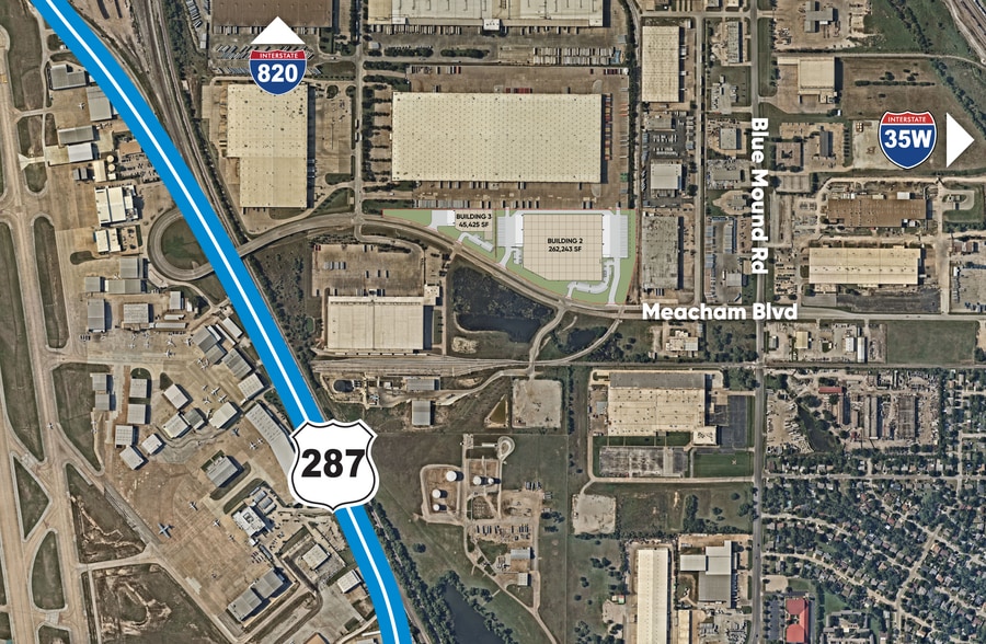 601 Meacham Blvd, Fort Worth, TX for lease - Aerial - Image 3 of 9