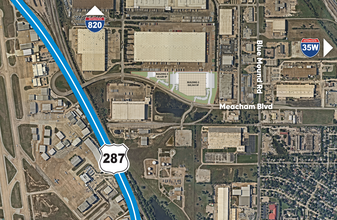 601 Meacham Blvd, Fort Worth, TX - aerial  map view