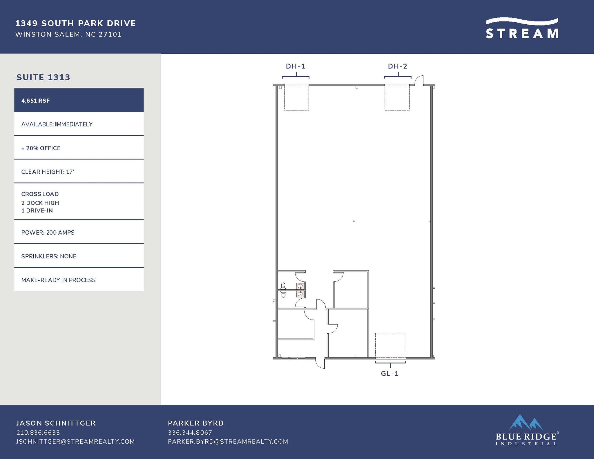 1349 S Park Dr, Kernersville, NC for lease Floor Plan- Image 1 of 1