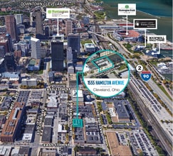 1555 Hamilton Ave, Cleveland, OH - AERIAL  map view