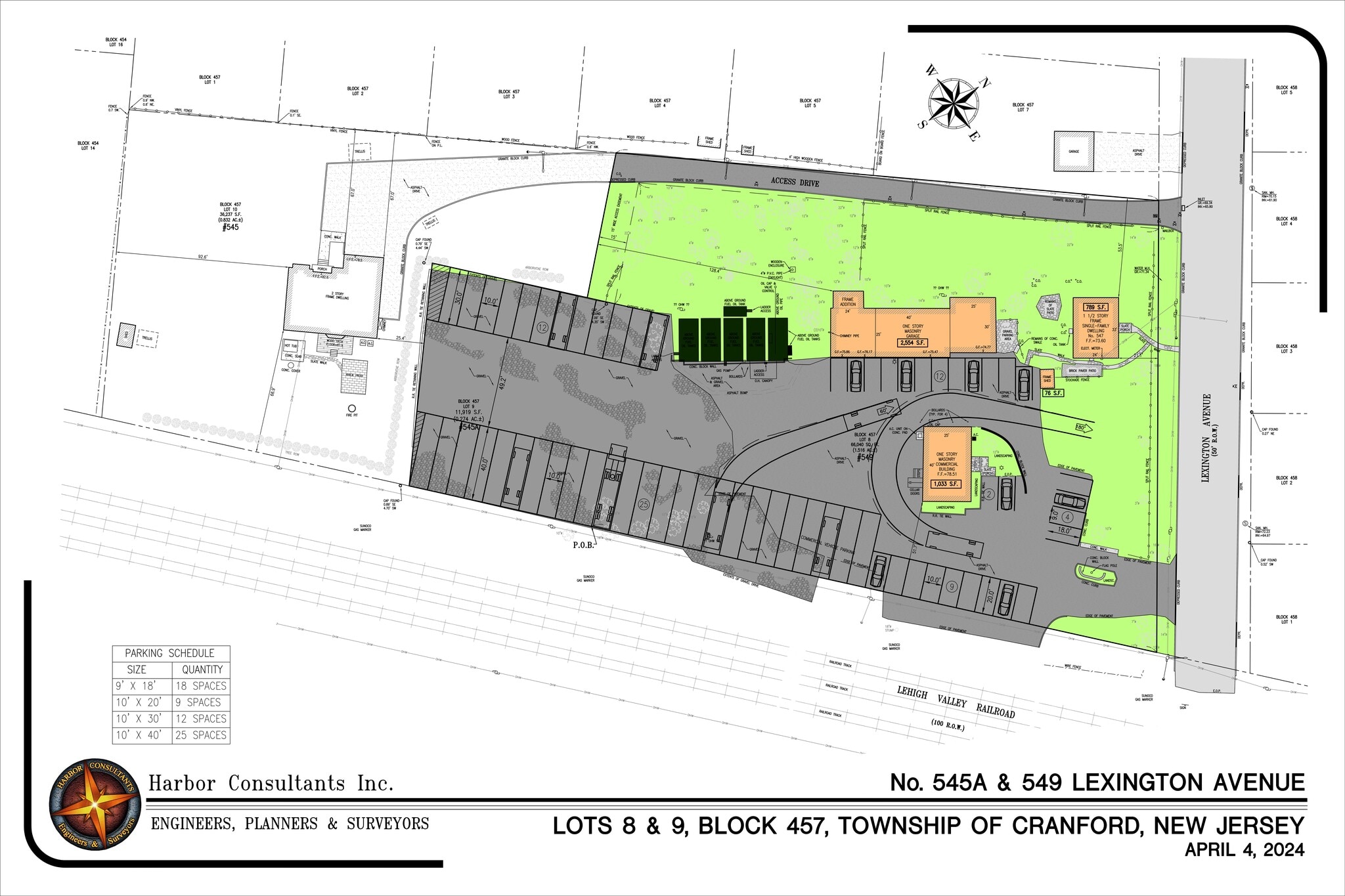 547-549 Lexington Ave, Cranford, NJ for lease Site Plan- Image 1 of 1