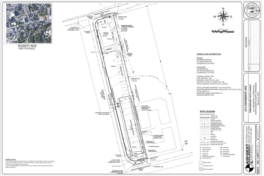 211 University Ave, Clarksville, TN for sale - Plat Map - Image 3 of 20