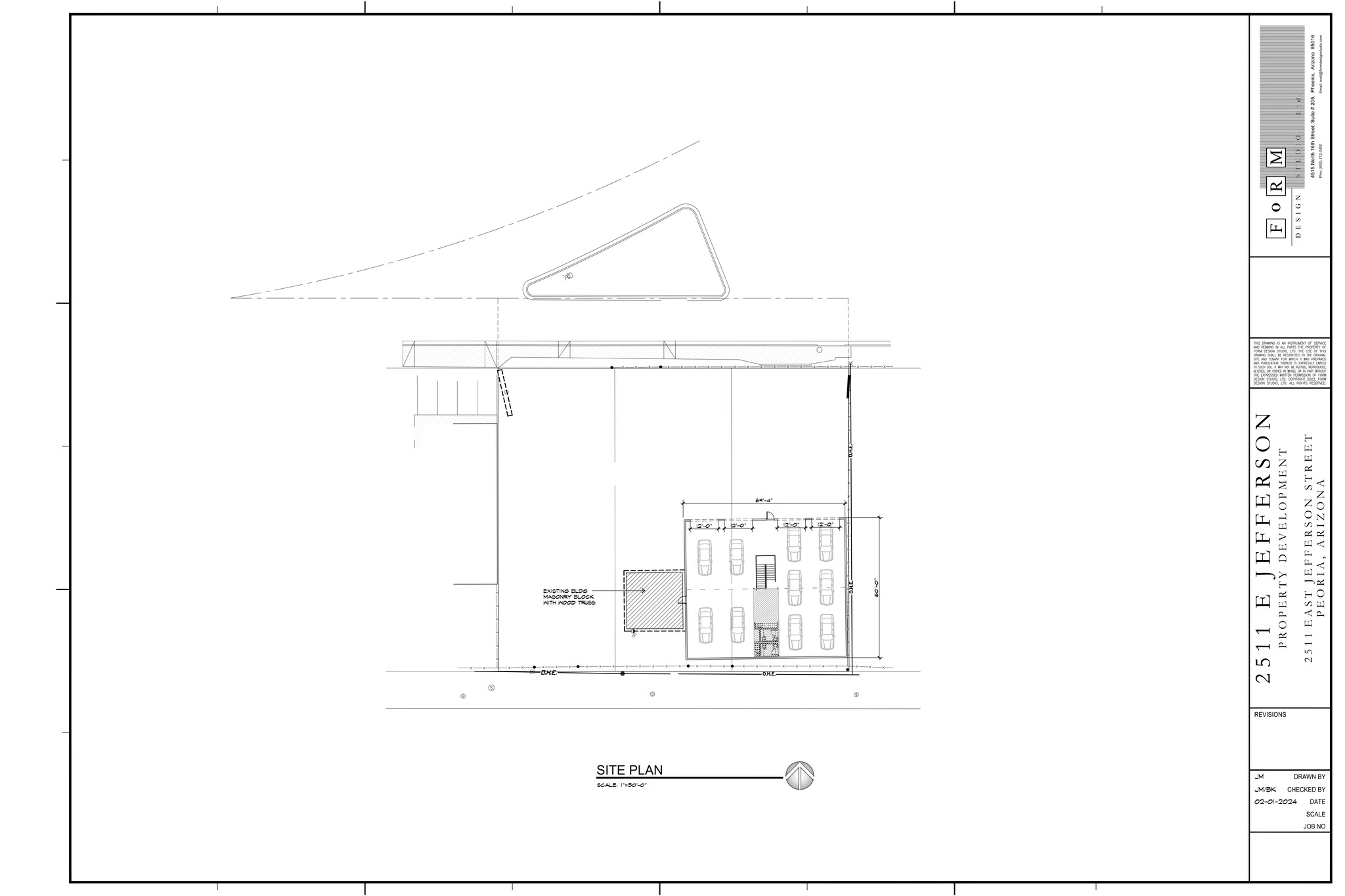 2511 E Jefferson St, Phoenix, AZ for lease Site Plan- Image 1 of 1