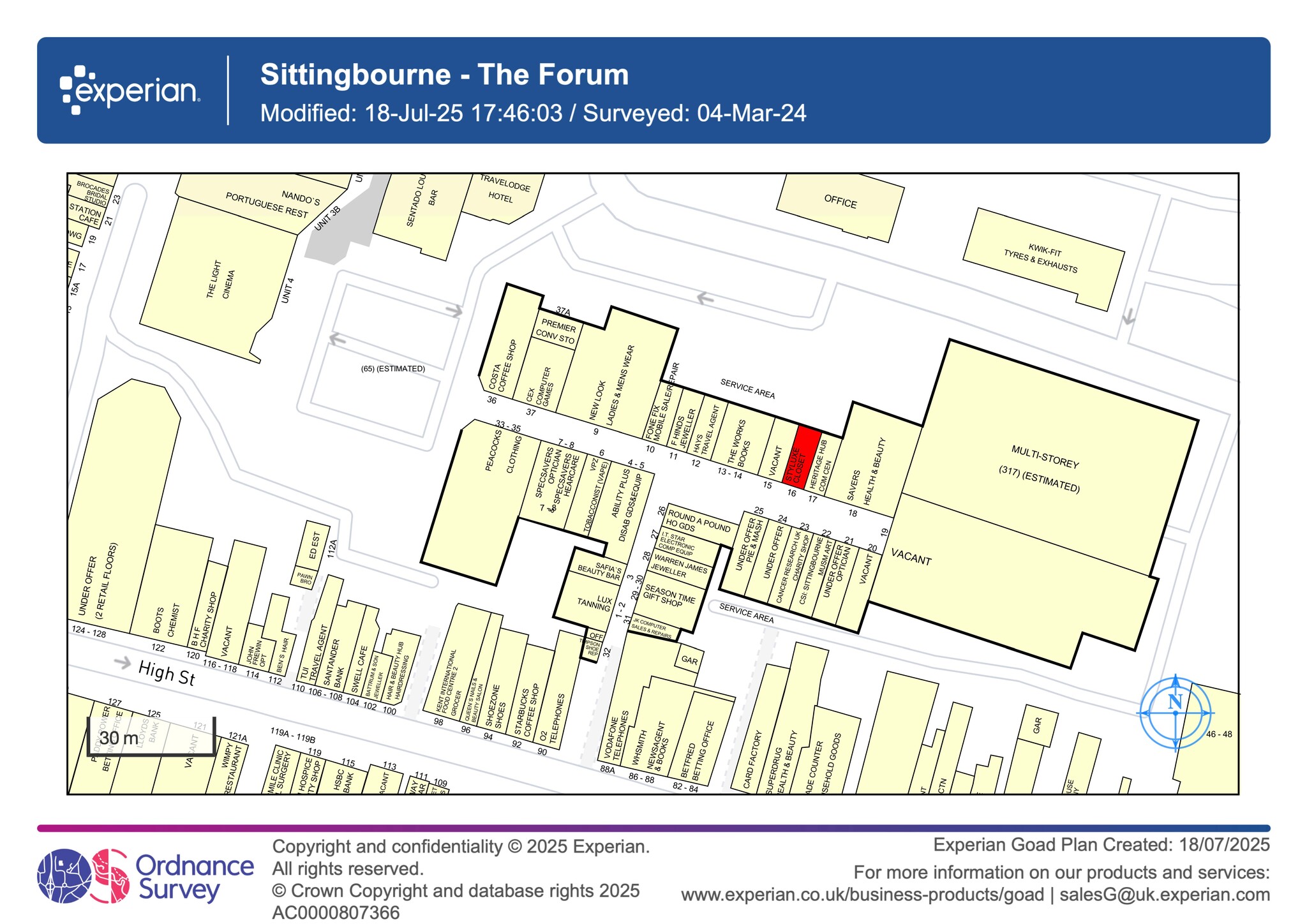 High St, Sittingbourne for lease Site Plan- Image 1 of 2