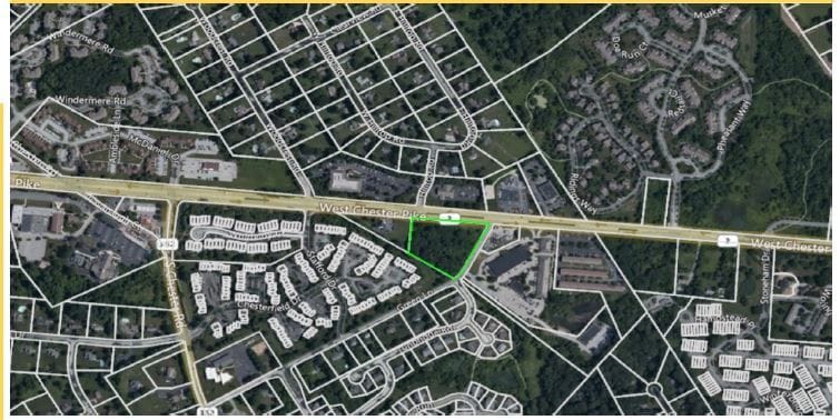 1632 W Chester Pike, West Chester, PA for sale - Aerial - Image 2 of 2