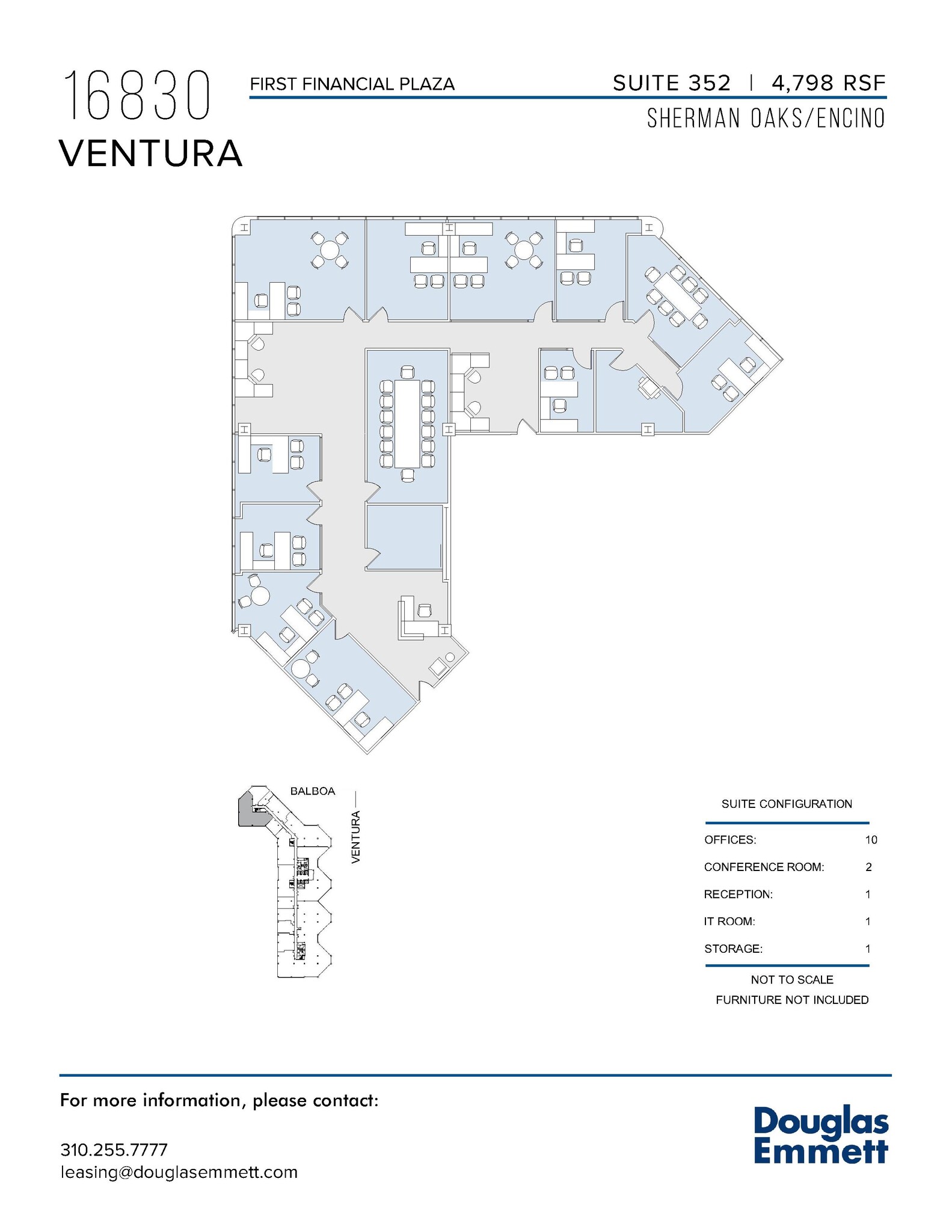 16830 Ventura Blvd, Encino, CA for lease Floor Plan- Image 1 of 1