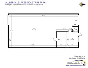 2696 NW 31st Ave, Lauderdale Lakes, FL for lease Floor Plan- Image 2 of 2