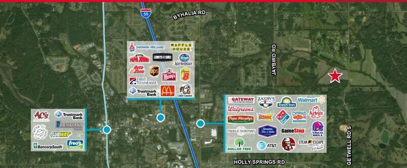 Bright Rd & Getwell Rd, Hernando, MS for sale - Primary Photo - Image 1 of 1