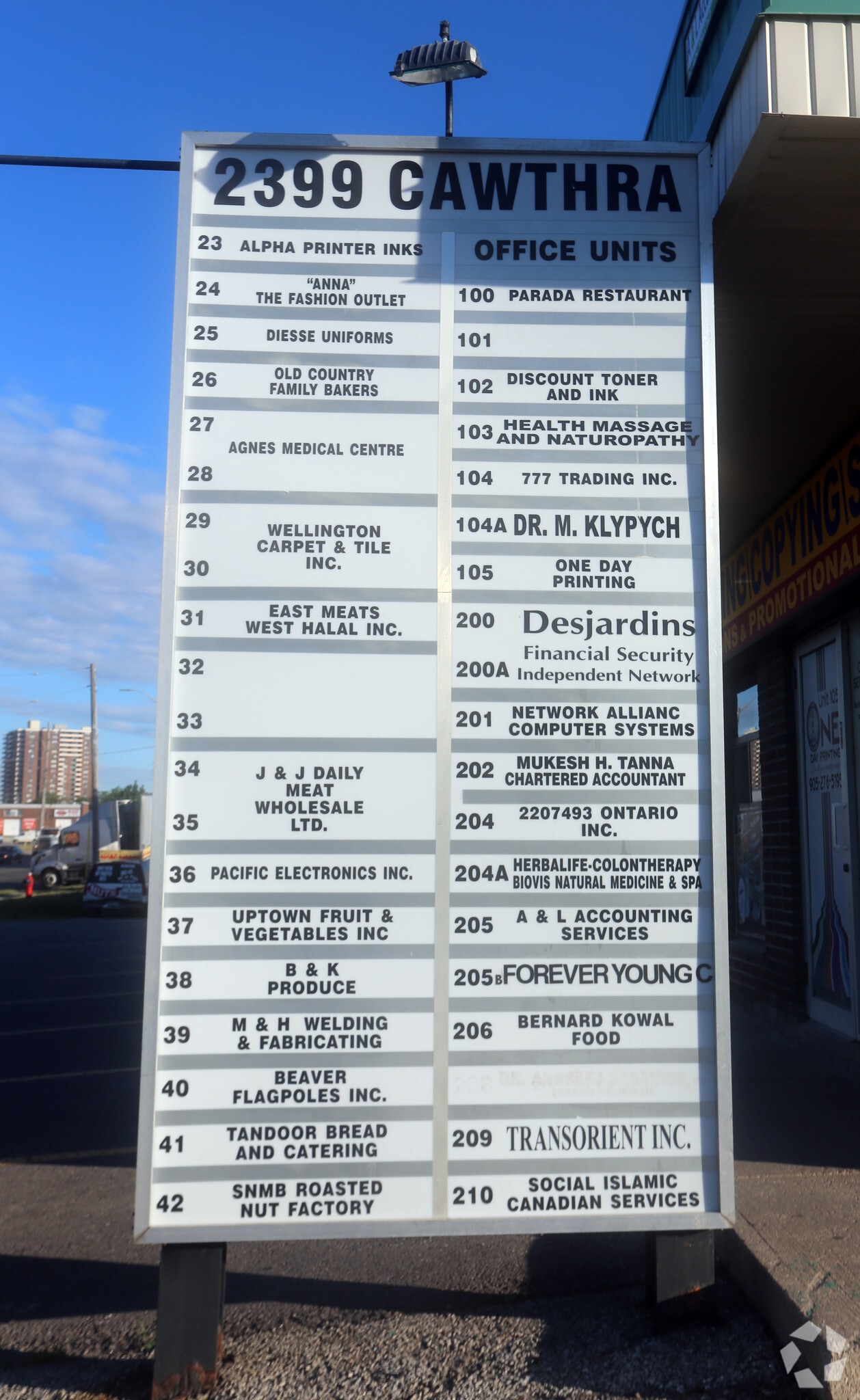 2399 Cawthra Rd, Mississauga, ON for sale Building Photo- Image 1 of 1