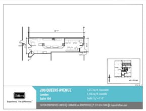 200 Queens Ave, London, ON for lease Floor Plan- Image 1 of 1