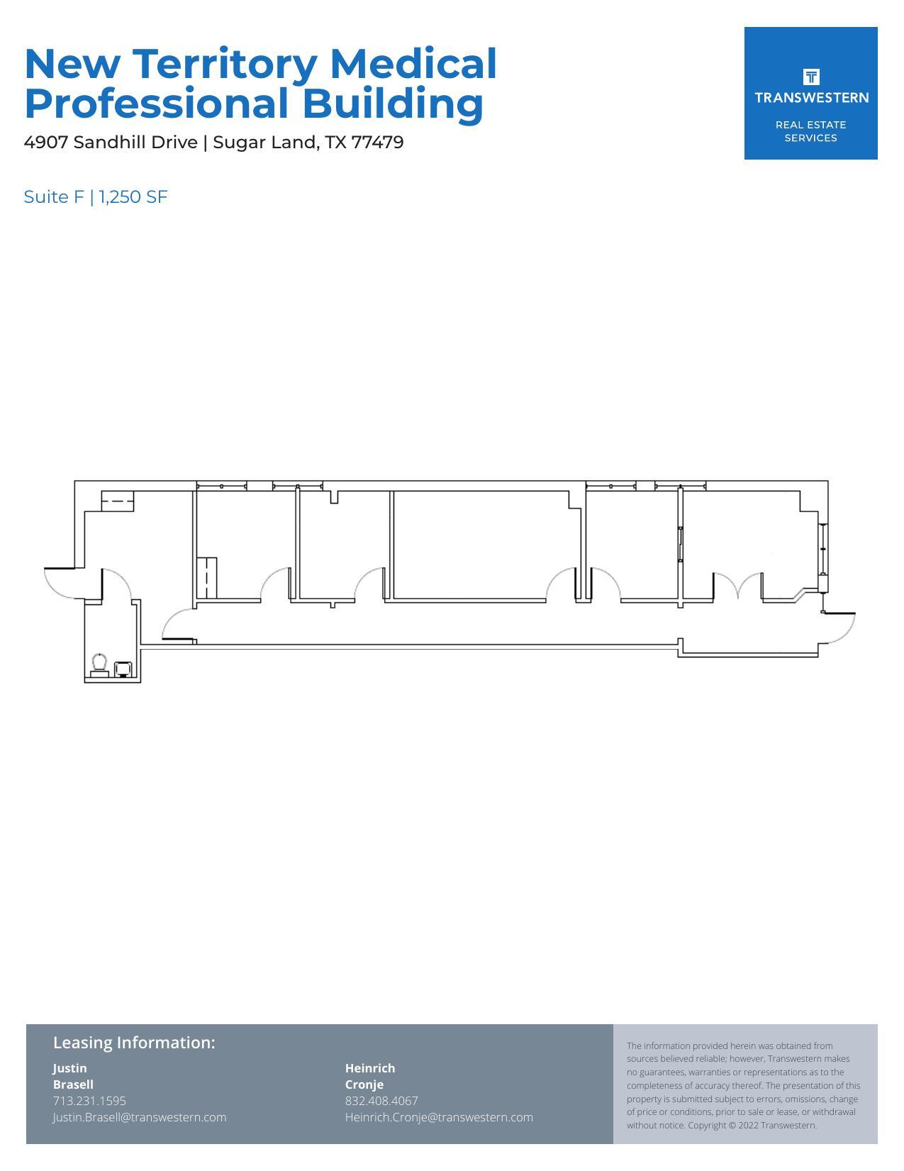 4907 Sandhill Dr, Sugar Land, TX for lease Floor Plan- Image 1 of 2