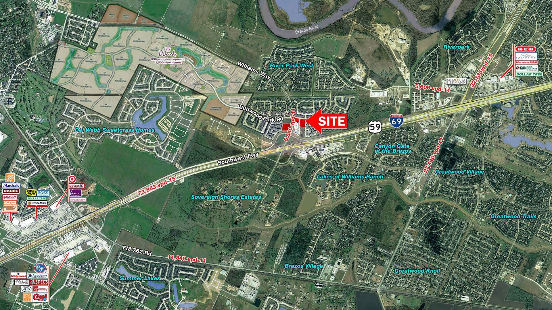 I-69/US 59 & Williams Way, Richmond, TX for sale Building Photo- Image 1 of 1