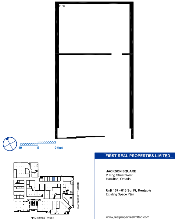 100, 110, and 120 King St W, Hamilton, ON for lease Floor Plan- Image 1 of 1