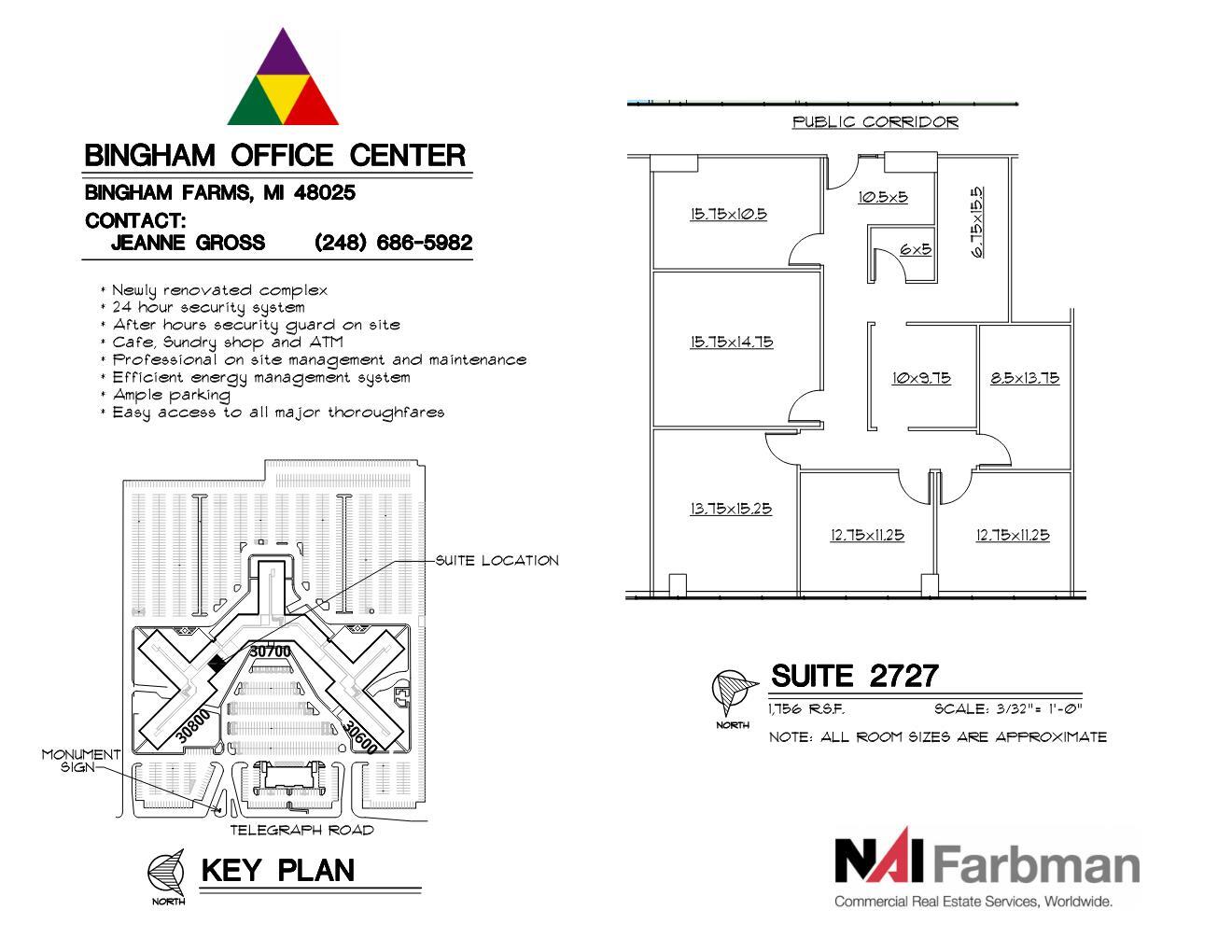 30600-30700 - 30800 Telegraph Rd, Bingham Farms, MI for lease Floor Plan- Image 1 of 1
