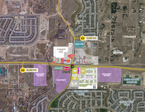 NWC Woodmen Rd & N Marksheffel Rd Rd, Colorado Springs, CO - aerial  map view