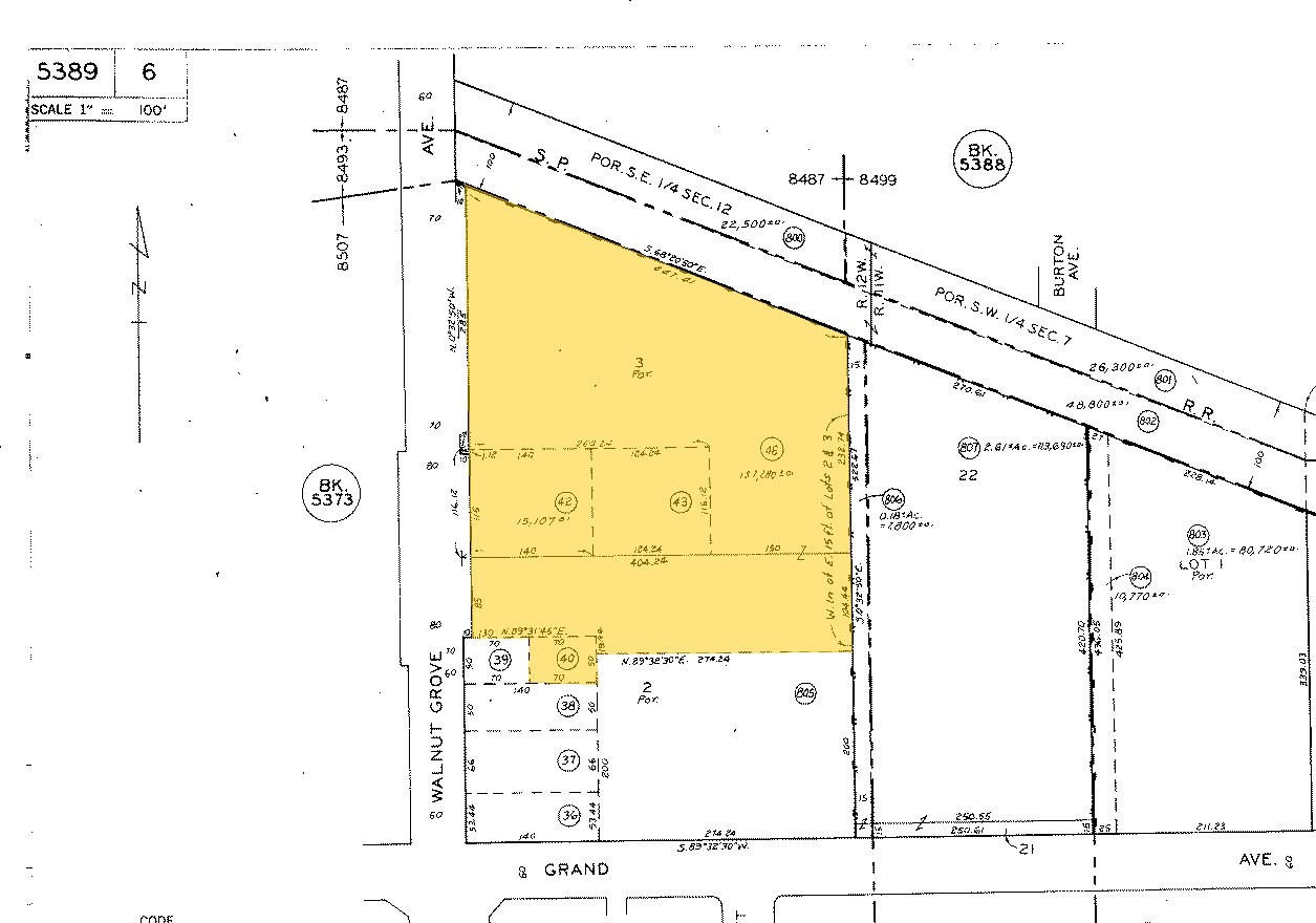 4936-5012 Walnut Grove Ave, San Gabriel, CA for sale Plat Map- Image 1 of 1