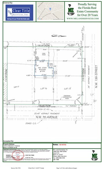 1250 NW 7th Ave, Miami, FL for sale - Site Plan - Image 2 of 5