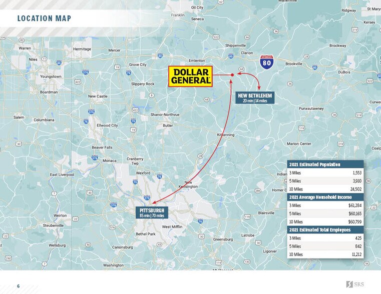 13743 Route 68, Sligo, PA 16255 Dollar General Sligo, PA