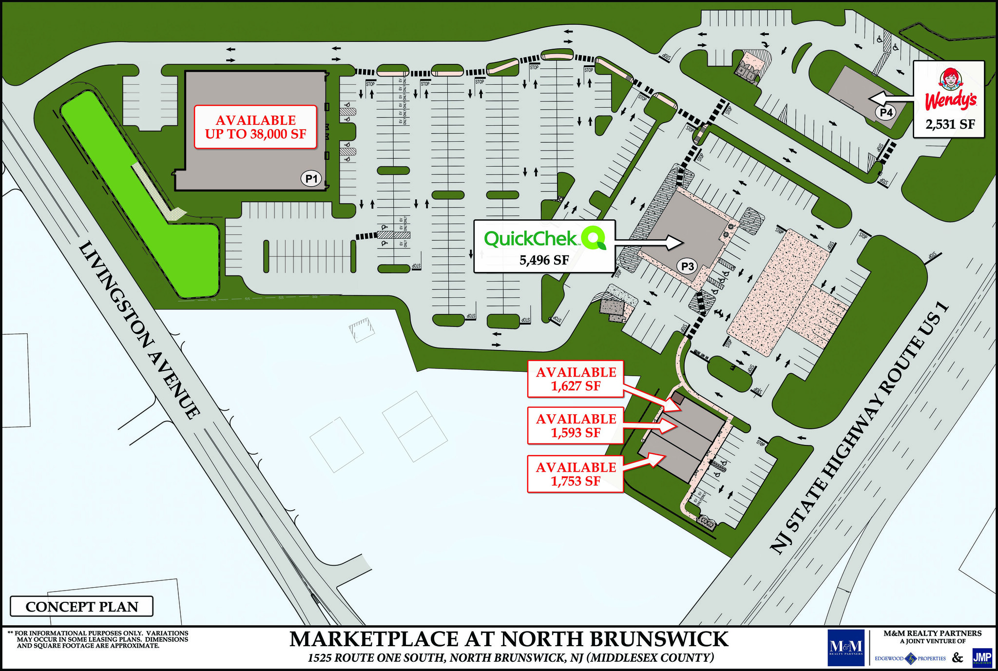 1505 US Highway 1, North Brunswick, NJ for lease Site Plan- Image 1 of 1