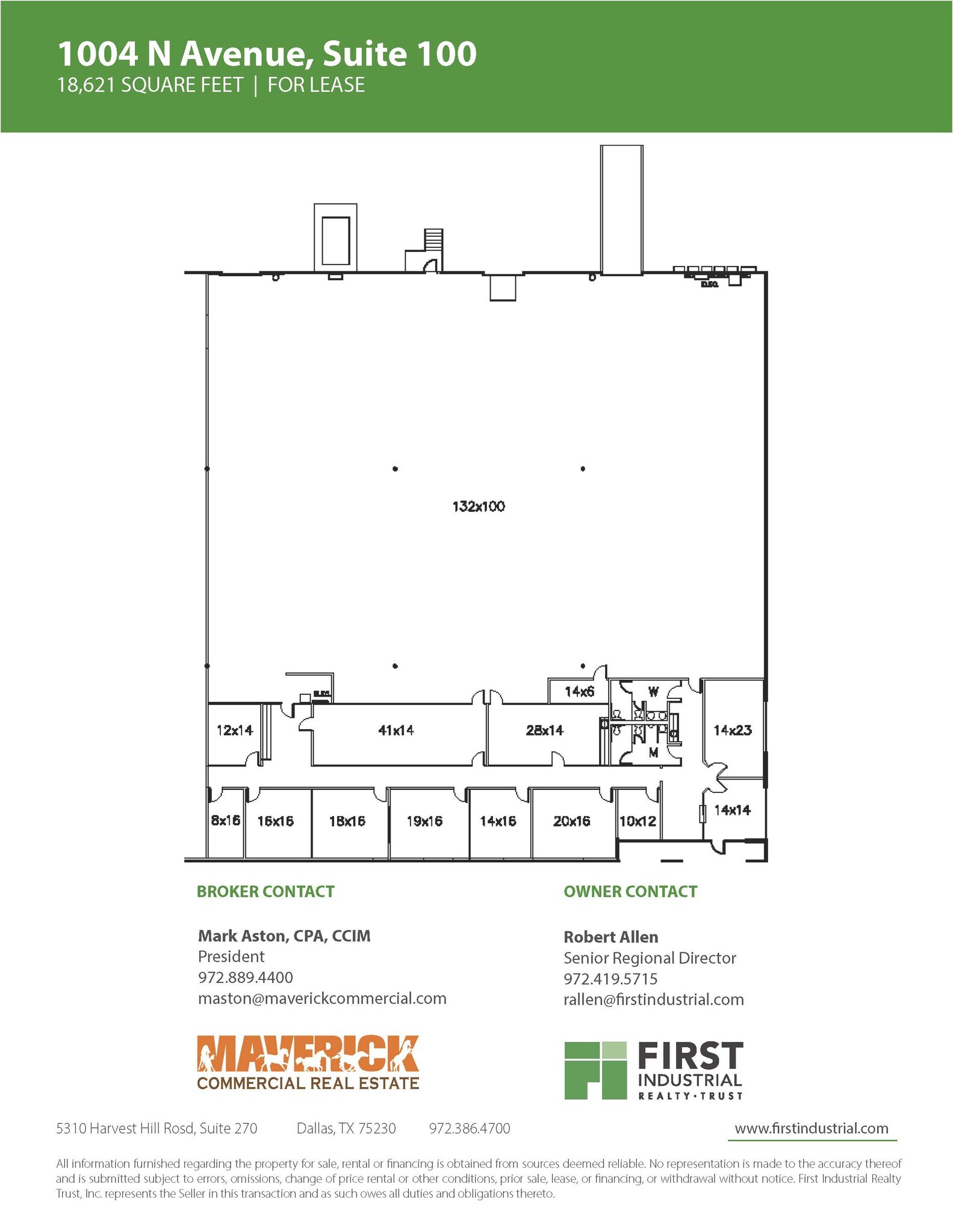1004 N Ave, Plano, TX for lease Floor Plan- Image 1 of 1