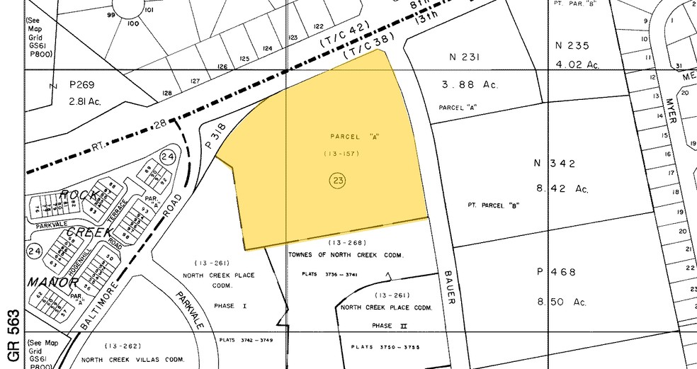 5500-5576 Norbeck Rd, Rockville, MD for lease - Plat Map - Image 3 of 3