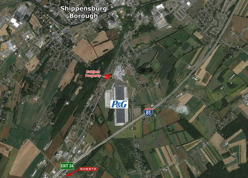 9445 Olde Scotland Rd, Shippensburg, PA for lease - Aerial - Image 2 of 3