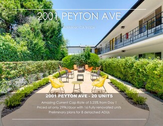 More details for 2001 Peyton Ave, Burbank, CA - Multifamily for Sale